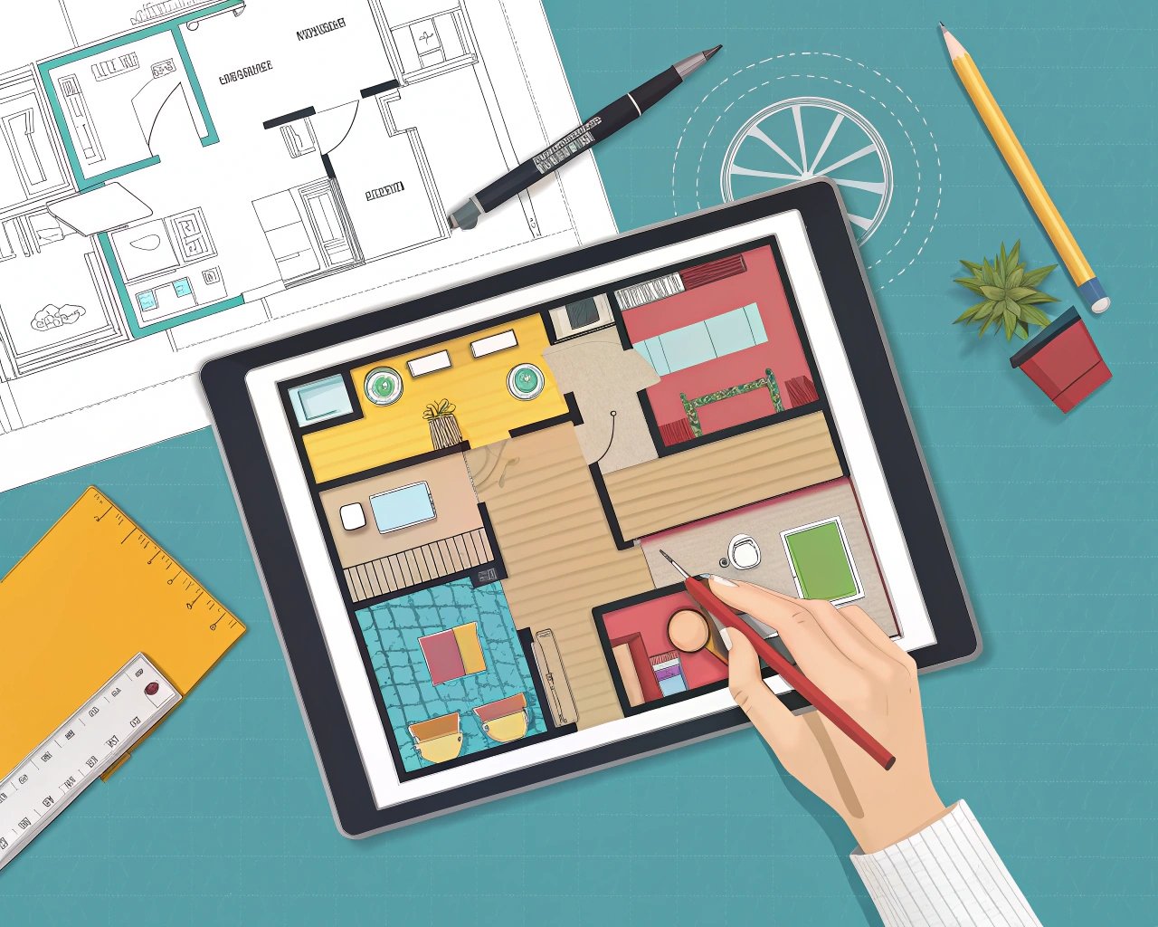a-vibrant-digital-floor-plan-displayed-on-a-tablet